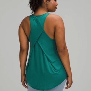 Lululemon Pleated Essential Tank - Pleated - Teal Lagoon - Sz 4